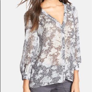 Joie Silk Print Blouse - GORGEOUS! - Size Medium